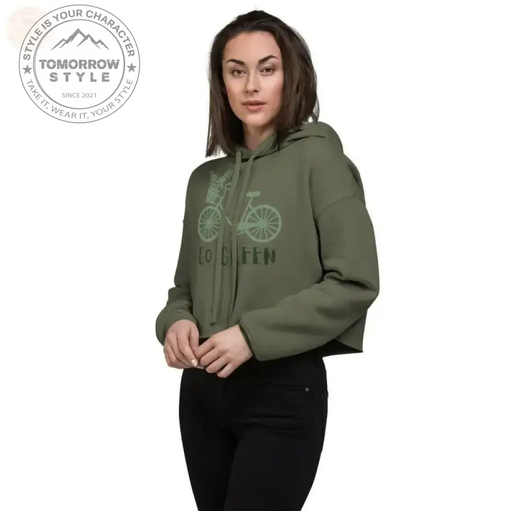 Zesty Chic: Premium Damen Crop Hoodie! - Tomorrow Style