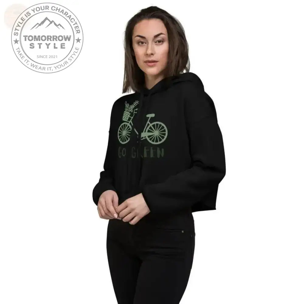 Zesty Chic: Premium Damen Crop Hoodie! - Tomorrow Style
