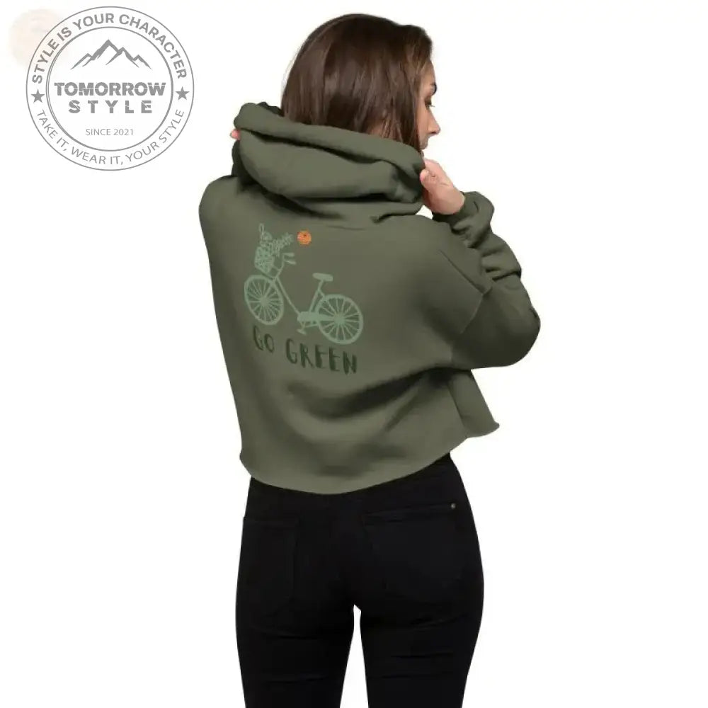 Zesty Chic: Premium Damen Crop Hoodie! - Tomorrow Style
