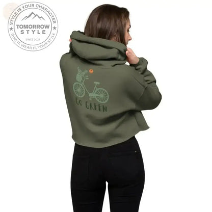 Zesty Chic: Premium Damen Crop Hoodie! - Tomorrow Style