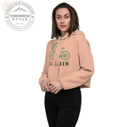 Zesty Chic: Premium Damen Crop Hoodie! - Tomorrow Style