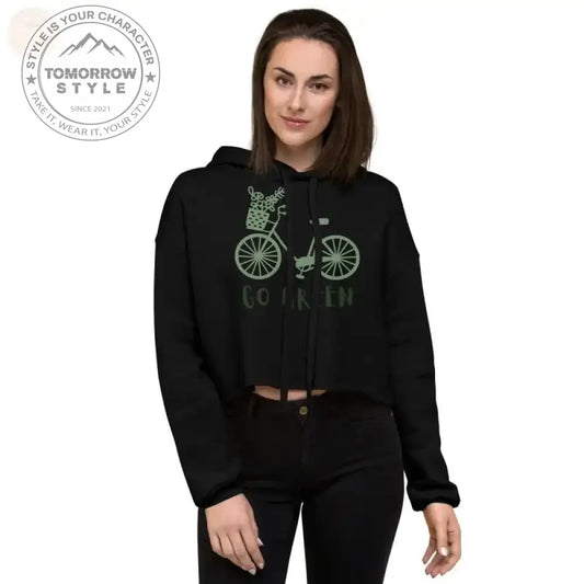 Zesty Chic: Premium Damen Crop Hoodie! - Tomorrow Style