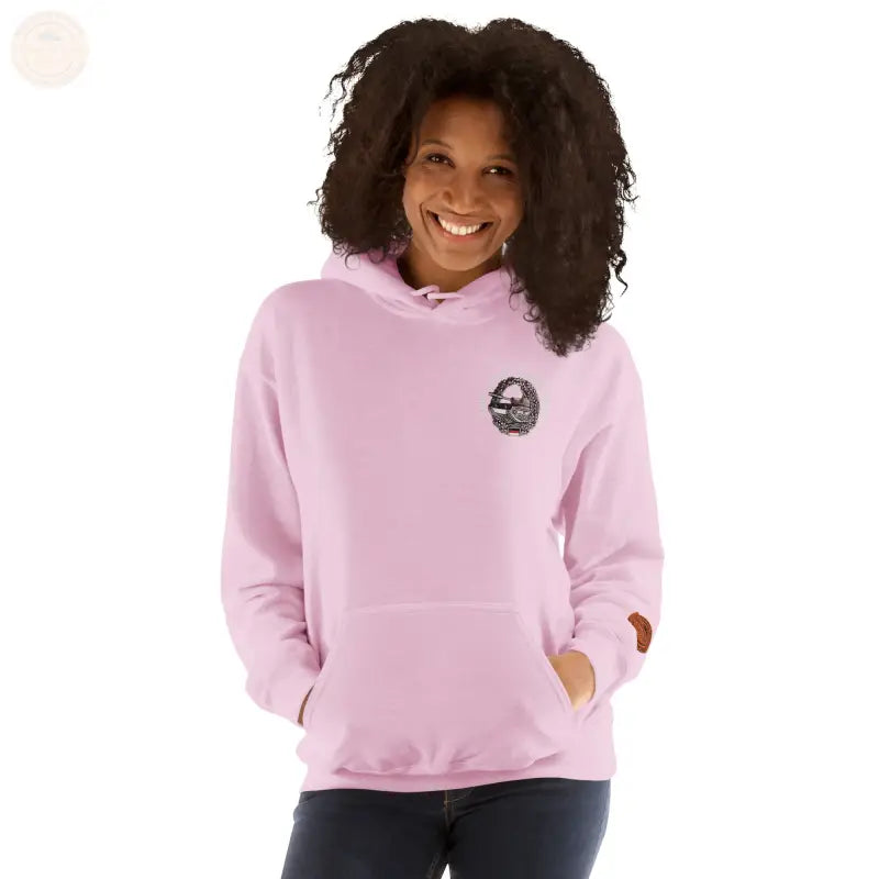 Bundeswehr Premium Hoodie mit Stickerei für Damen und Herren - Hellpink / S