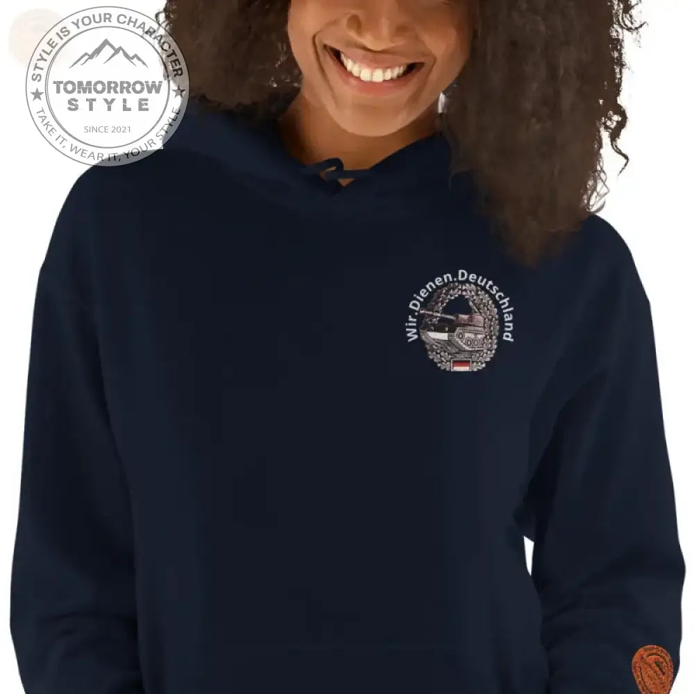 Bundeswehr Premium Hoodie mit Stickerei für Damen und Herren