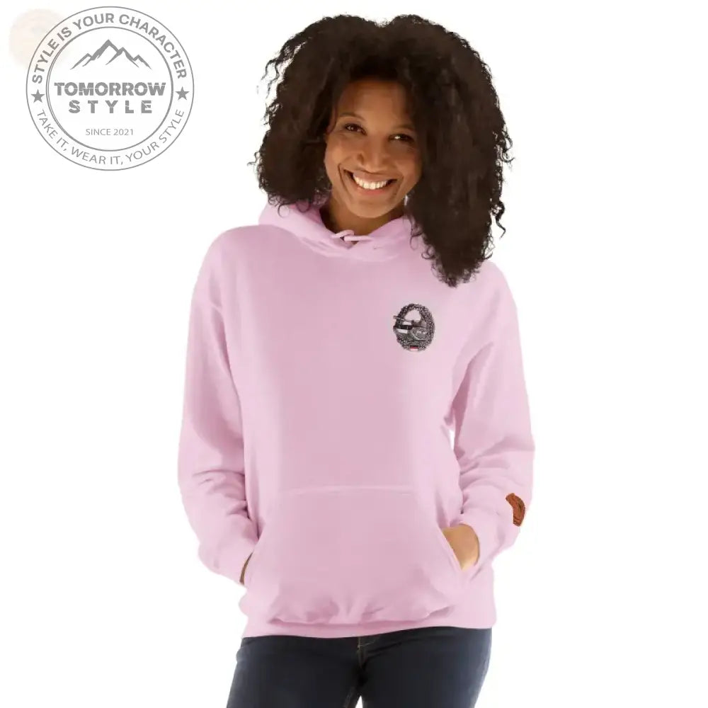 Bundeswehr Premium Hoodie mit Stickerei für Damen und Herren - Hellpink / S