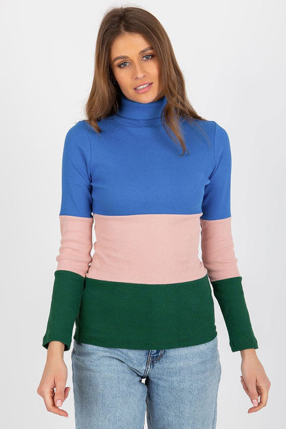 Klassischer Ripp-Pullover: Damenmode in drei Farben