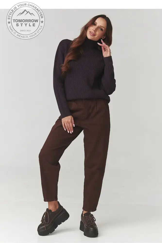 Rollkragenpullover Model 220772 Makadamia - Tomorrow Style