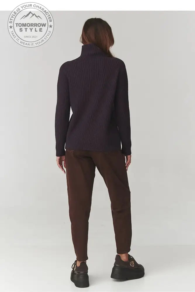 Rollkragenpullover Model 220772 Makadamia - Tomorrow Style