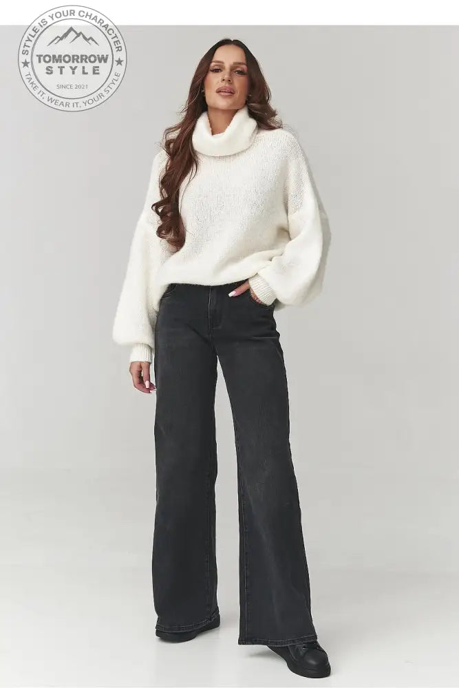 Rollkragenpullover Model 220791 Makadamia - Tomorrow Style