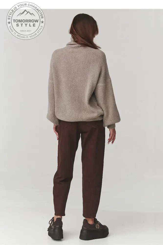Rollkragenpullover Model 220791 Makadamia - Tomorrow Style