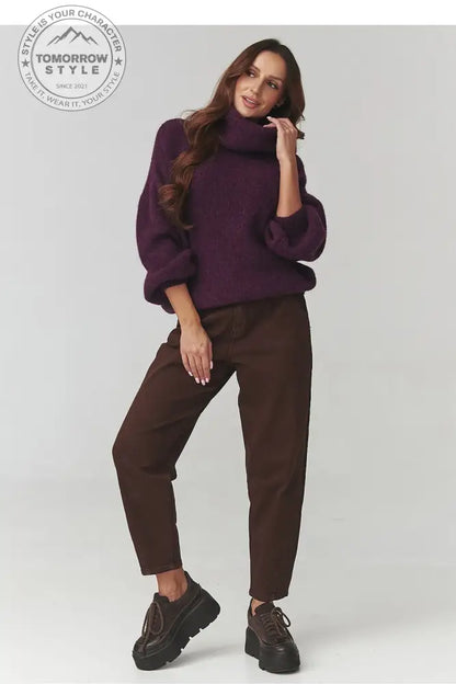 Rollkragenpullover Model 220791 Makadamia - Tomorrow Style