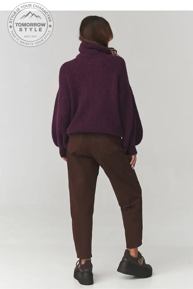 Rollkragenpullover Model 220791 Makadamia - Tomorrow Style