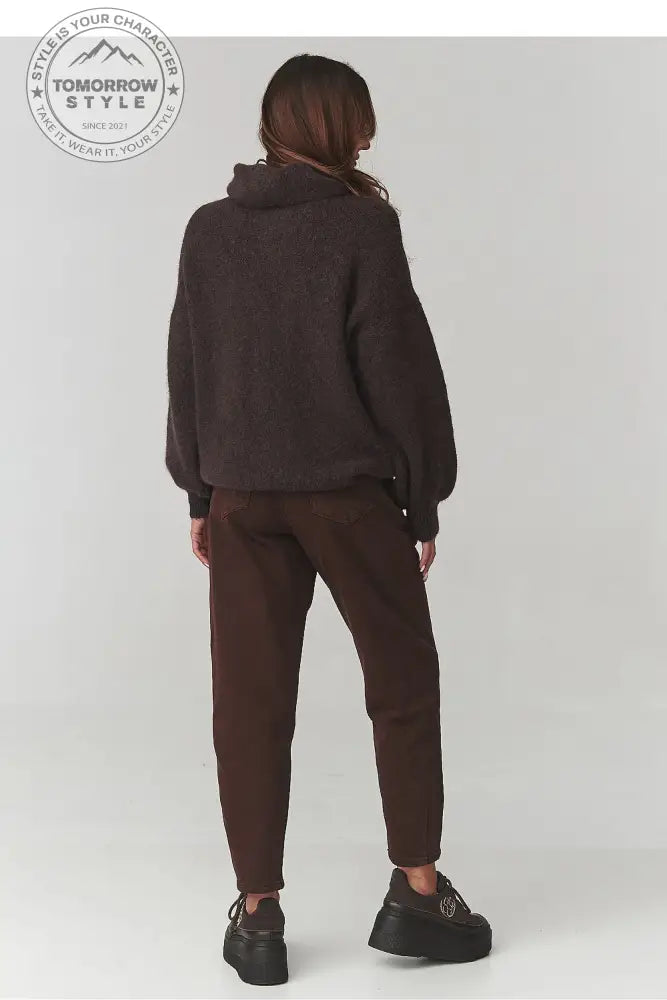 Rollkragenpullover Model 220791 Makadamia - Tomorrow Style