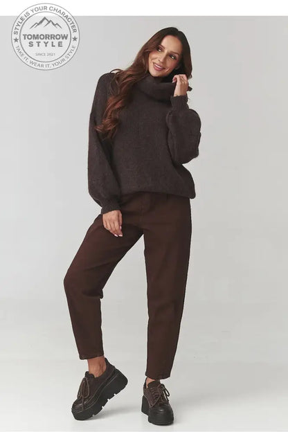 Rollkragenpullover Model 220791 Makadamia - Tomorrow Style