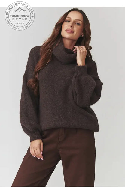 Rollkragenpullover Model 220791 Makadamia - Tomorrow Style