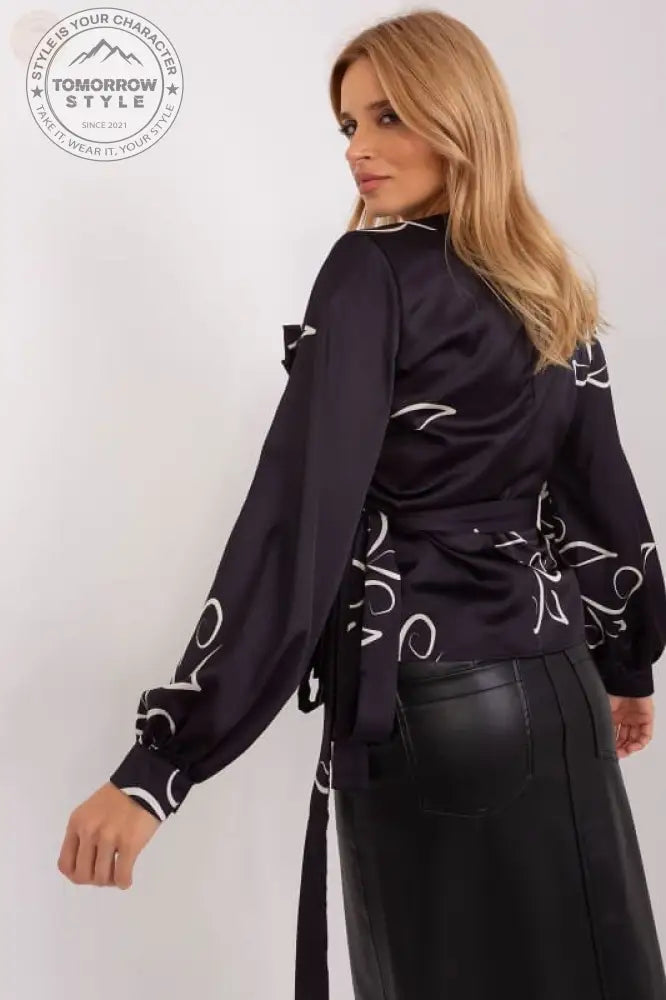 Schicke Bluse zum Binden mit V - Ausschnitt! - Tomorrow Style