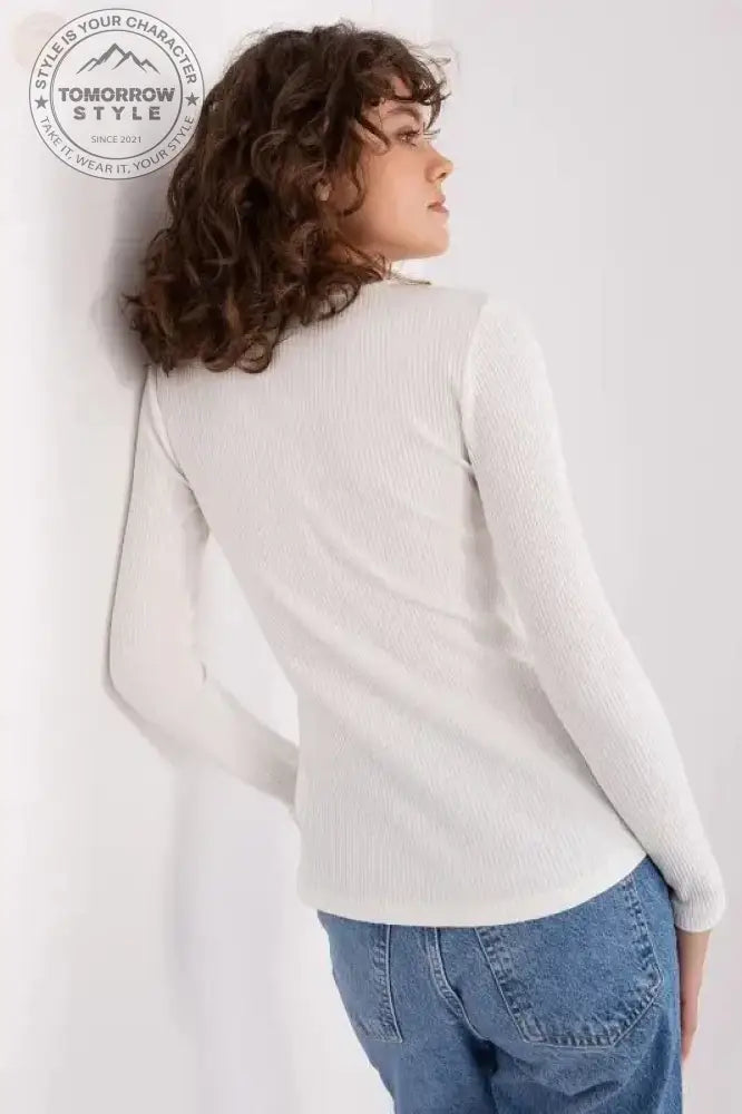 Schimmernde gestreifte Bluse: Eleganter Zirkon - Knopfverschluss - Tomorrow Style