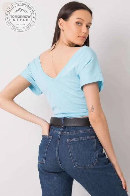 Sparkling V - Neck Short - Sleeve T-Shirt - Kurzärmeliges T-Shirt - Tomorrow Style