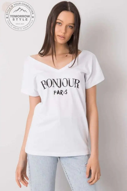 Sparkling V - Neck Short - Sleeve T-Shirt - Kurzärmeliges T-Shirt - Tomorrow Style