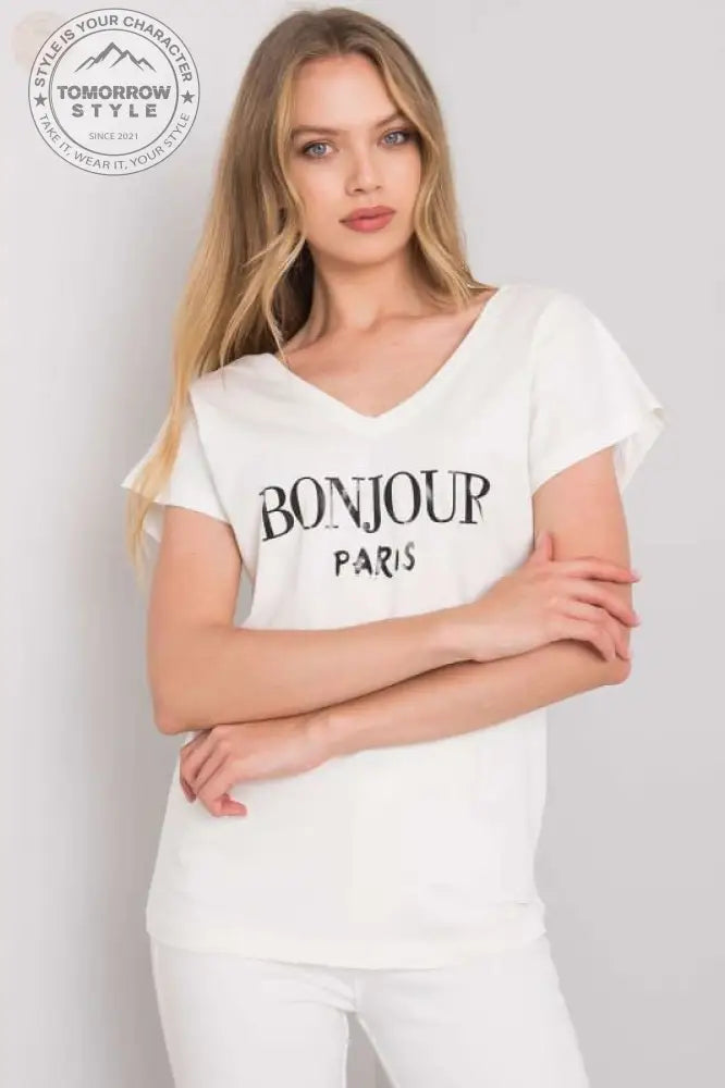 Sparkling V - Neck Short - Sleeve T-Shirt - Kurzärmeliges T-Shirt - Tomorrow Style