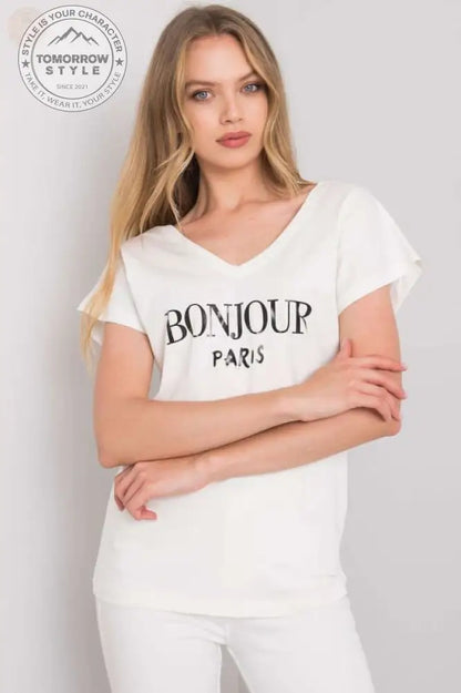 Sparkling V - Neck Short - Sleeve T-Shirt - Kurzärmeliges T-Shirt - Tomorrow Style