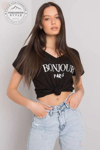 Sparkling V - Neck Short - Sleeve T-Shirt - Kurzärmeliges T-Shirt - Tomorrow Style