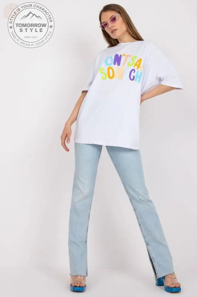 Statement Damen T-Shirt mit kurzen Ärmeln - Tomorrow Style