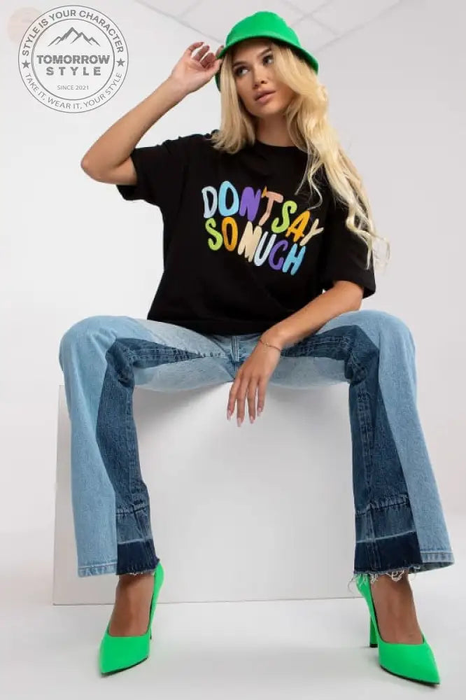 Statement Damen T-Shirt mit kurzen Ärmeln - Tomorrow Style