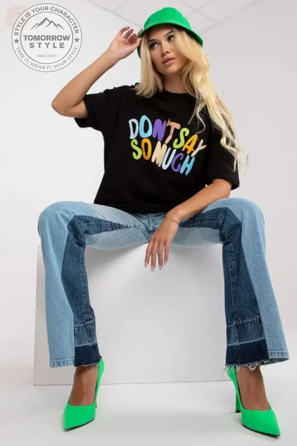 Statement Damen T-Shirt mit kurzen Ärmeln - Tomorrow Style