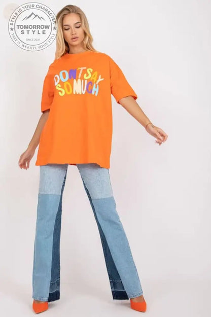 Statement Damen T-Shirt mit kurzen Ärmeln - Tomorrow Style