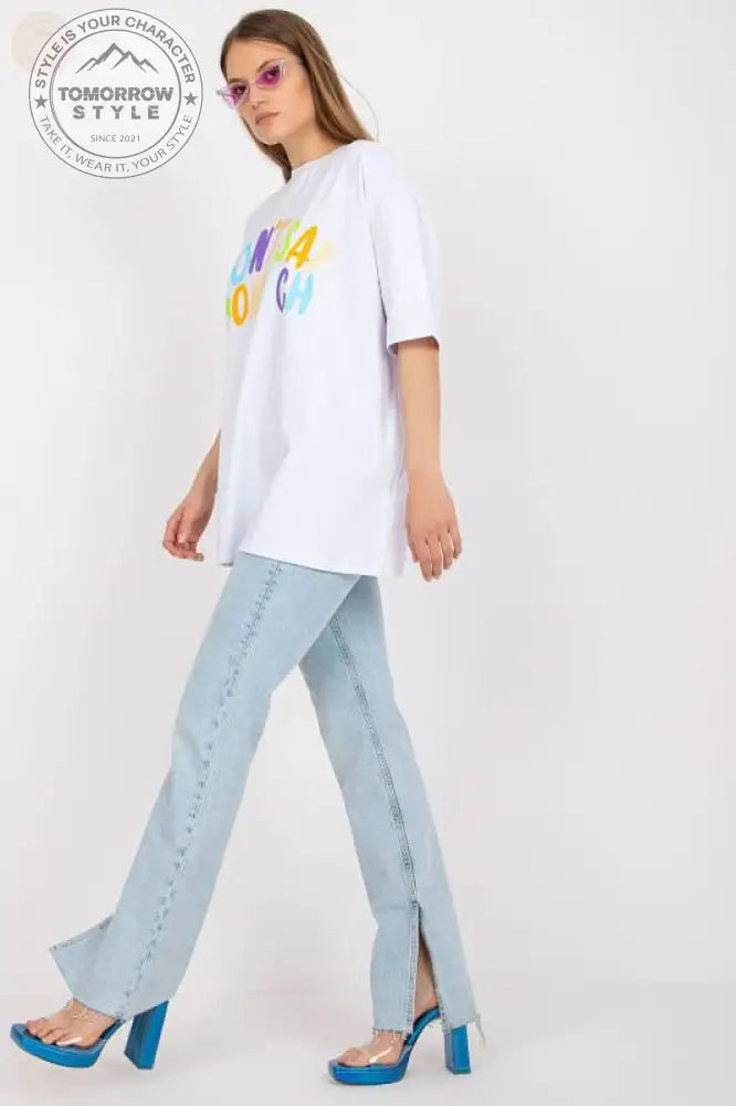 Statement Damen T-Shirt mit kurzen Ärmeln - Tomorrow Style