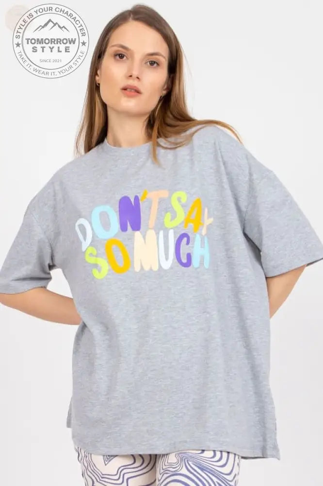 Statement Damen T-Shirt mit kurzen Ärmeln - Tomorrow Style