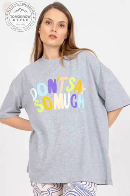 Statement Damen T-Shirt mit kurzen Ärmeln - Tomorrow Style