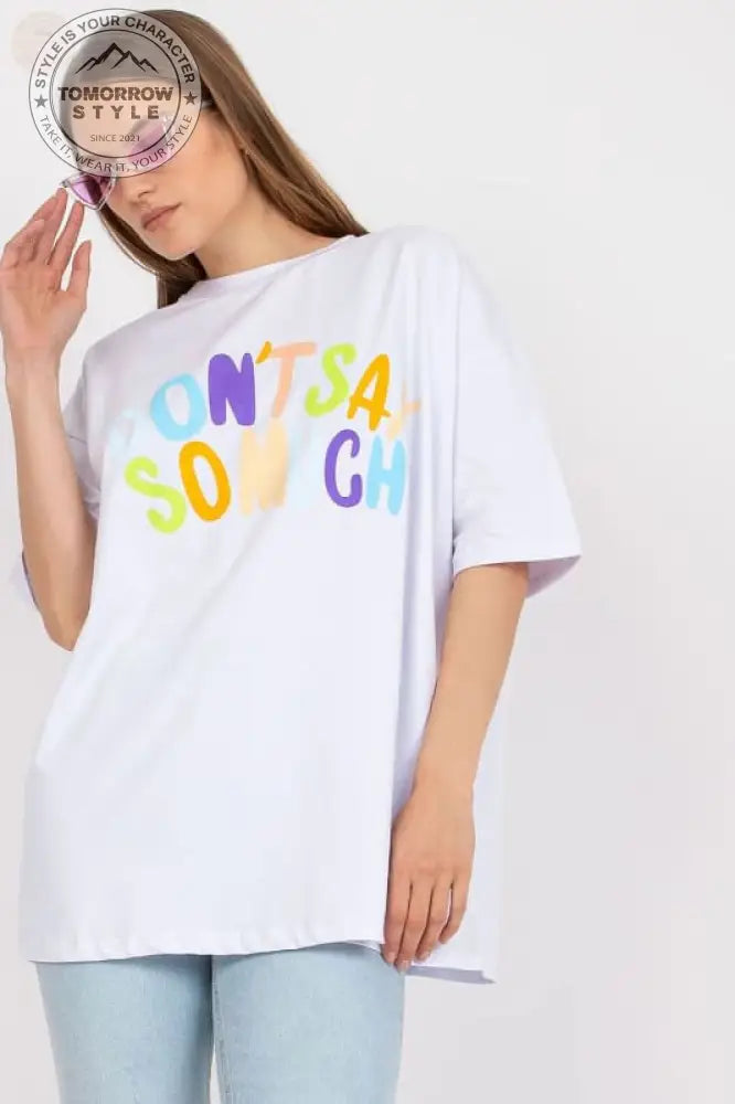 Statement Damen T-Shirt mit kurzen Ärmeln - Tomorrow Style