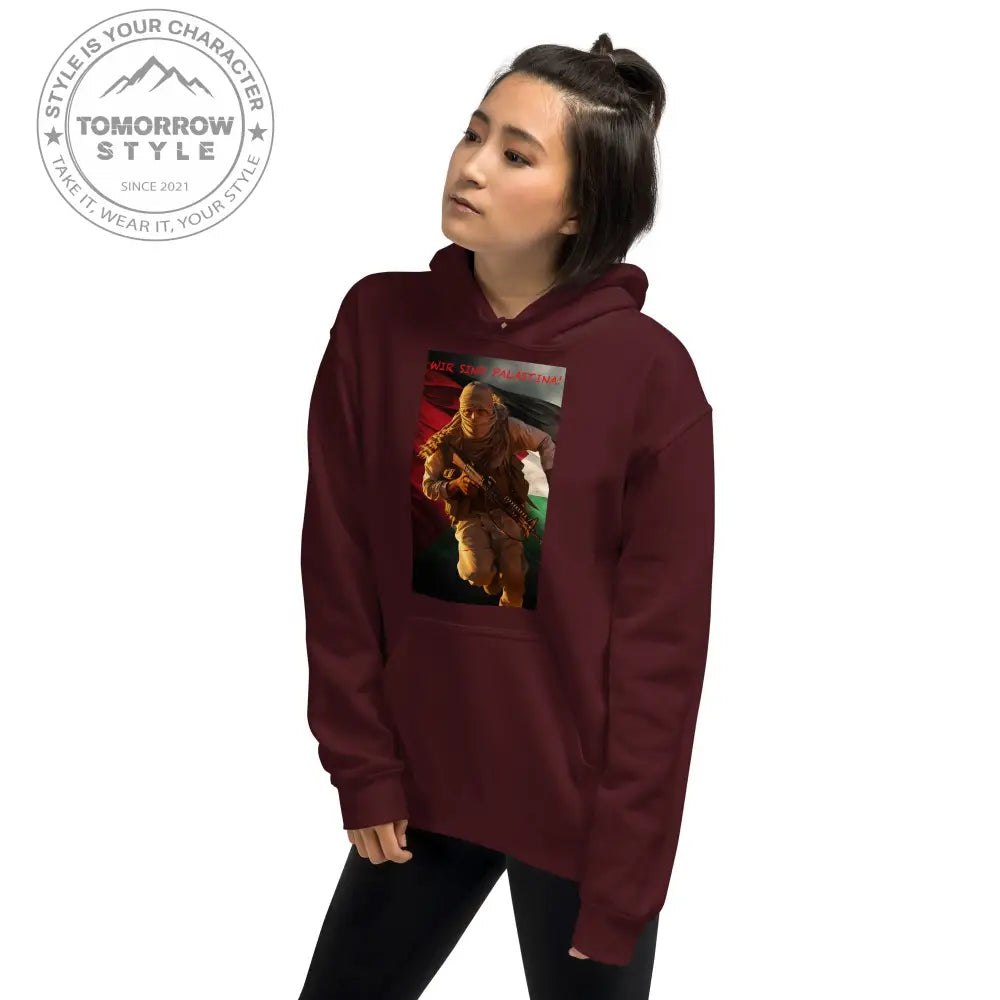 Statement Hoodie für Damen: „Wir sind Palästina“ - Tomorrow Style