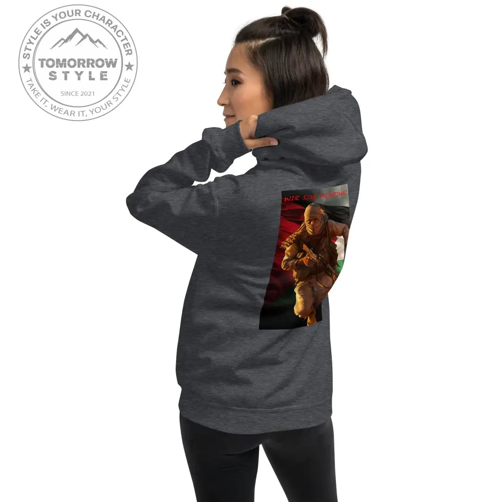 Statement Hoodie für Damen: „Wir sind Palästina“ - Tomorrow Style