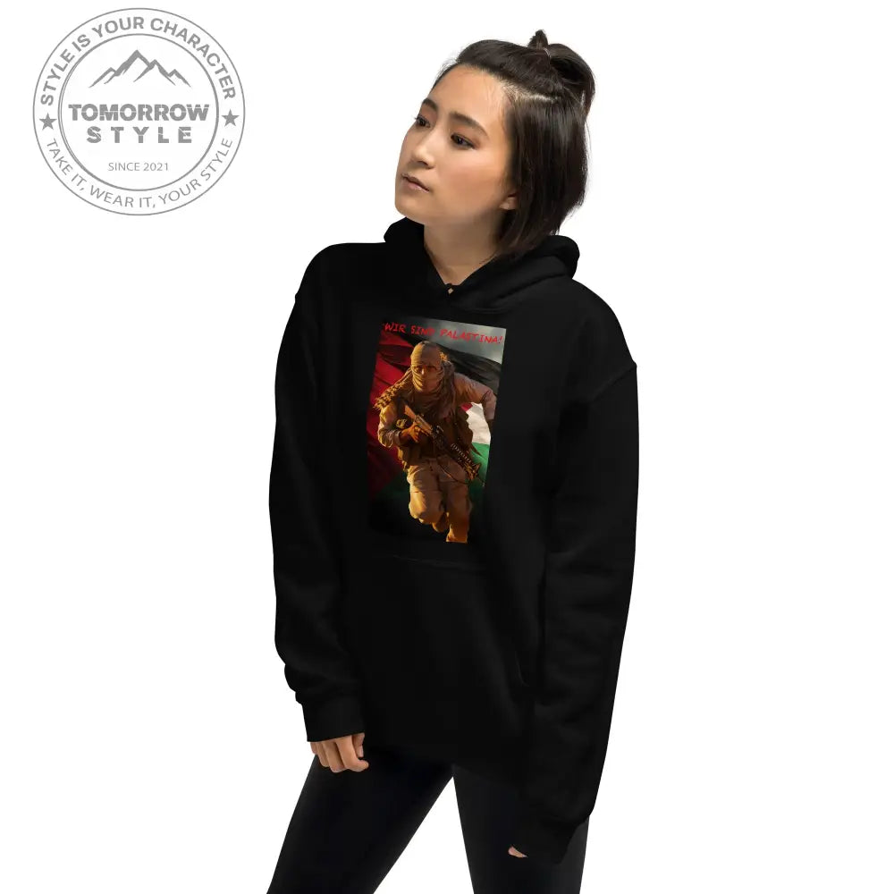 Statement Hoodie für Damen: „Wir sind Palästina“ - Tomorrow Style