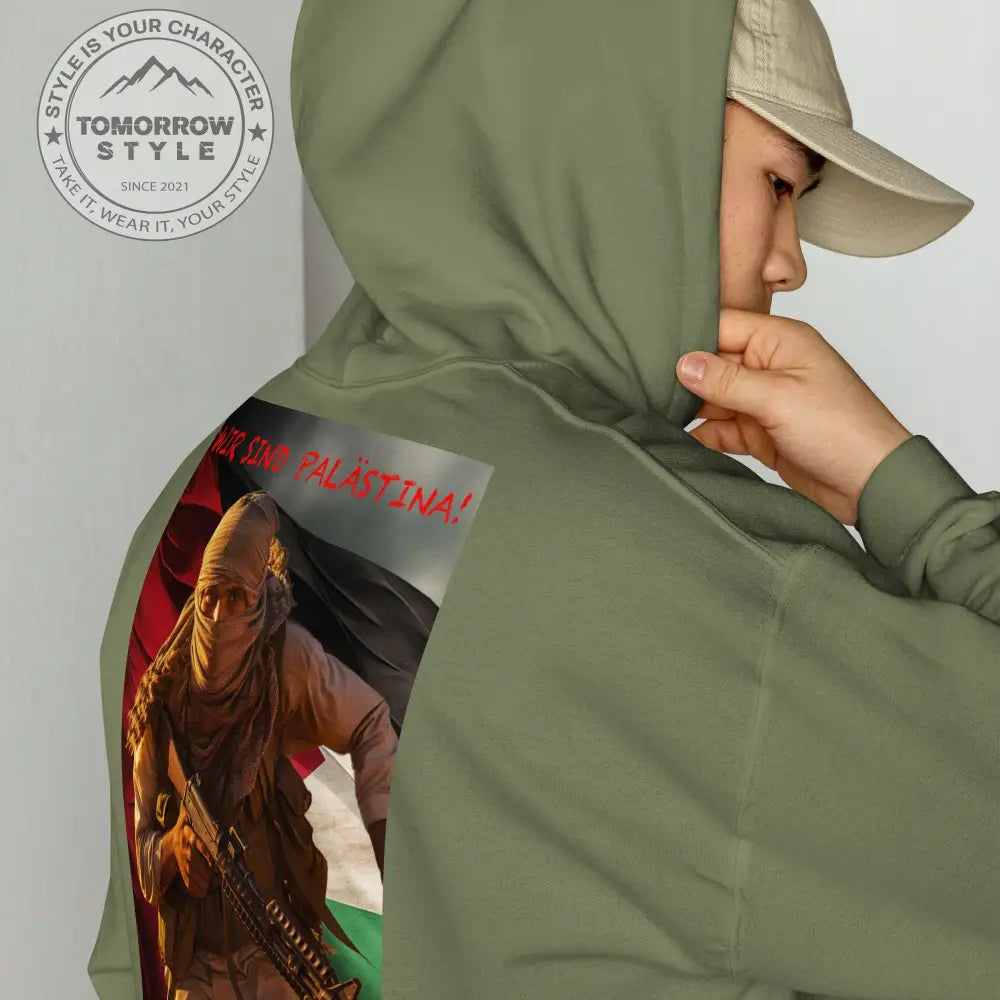 Statement Hoodie für Herren: „Wir sind Palästina“ - Tomorrow Style