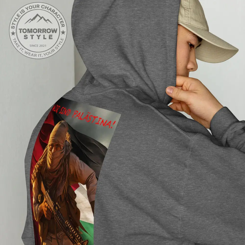 Statement Hoodie für Herren: „Wir sind Palästina“ - Tomorrow Style