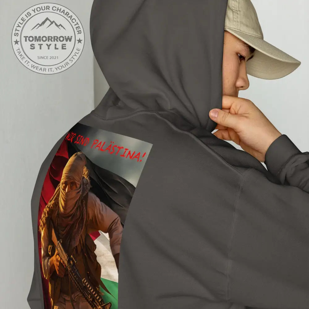 Statement Hoodie für Herren: „Wir sind Palästina“ - Tomorrow Style