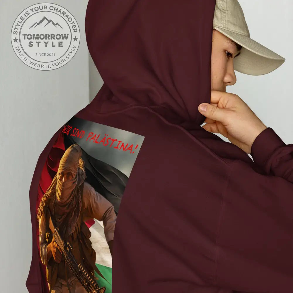 Statement Hoodie für Herren: „Wir sind Palästina“ - Tomorrow Style
