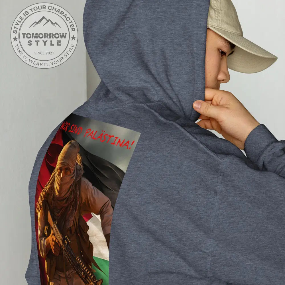 Statement Hoodie für Herren: „Wir sind Palästina“ - Tomorrow Style