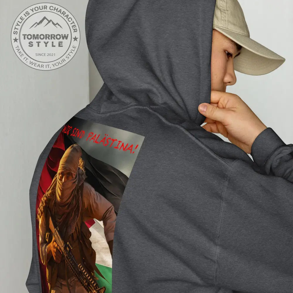 Statement Hoodie für Herren: „Wir sind Palästina“ - Tomorrow Style