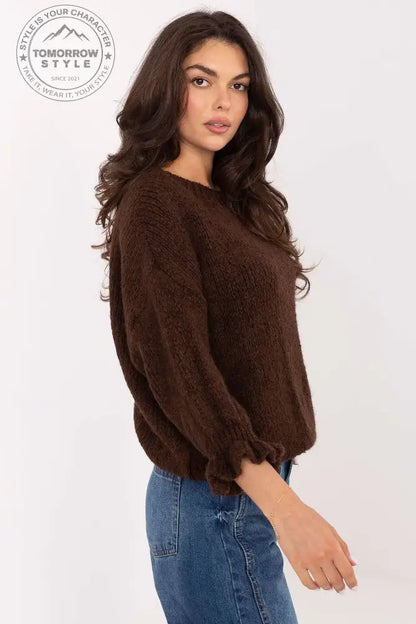 Stilvoller Damenpullover mit Rüschenärmeln - Tomorrow Style