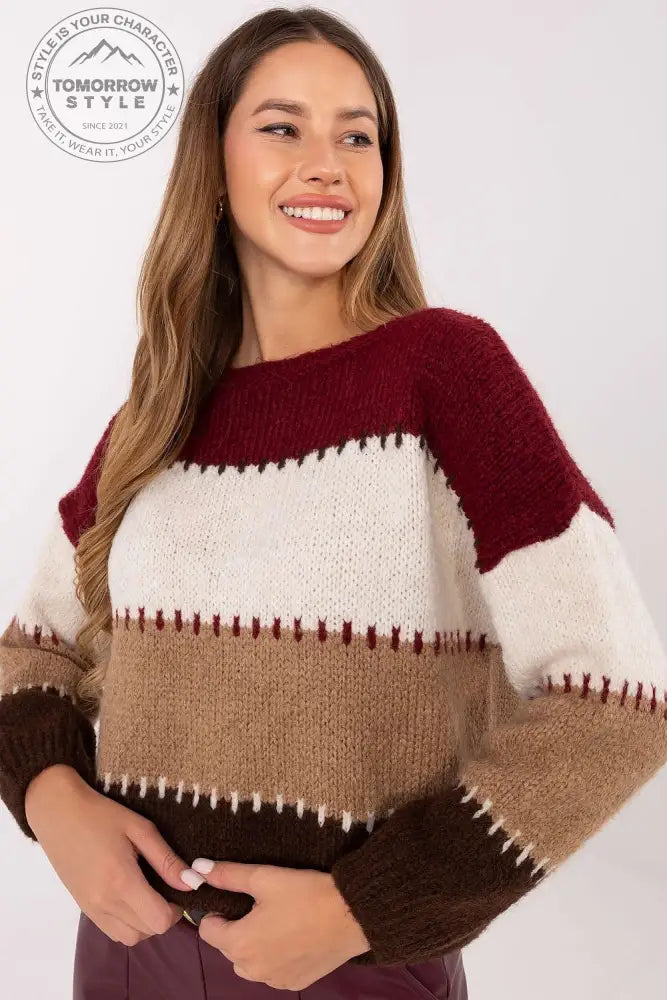 Stilvoller Damenpullover mit Streifenmuster – Bequemer Chic für den Alltag - Tomorrow Style