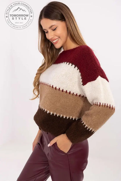 Stilvoller Damenpullover mit Streifenmuster – Bequemer Chic für den Alltag - Tomorrow Style