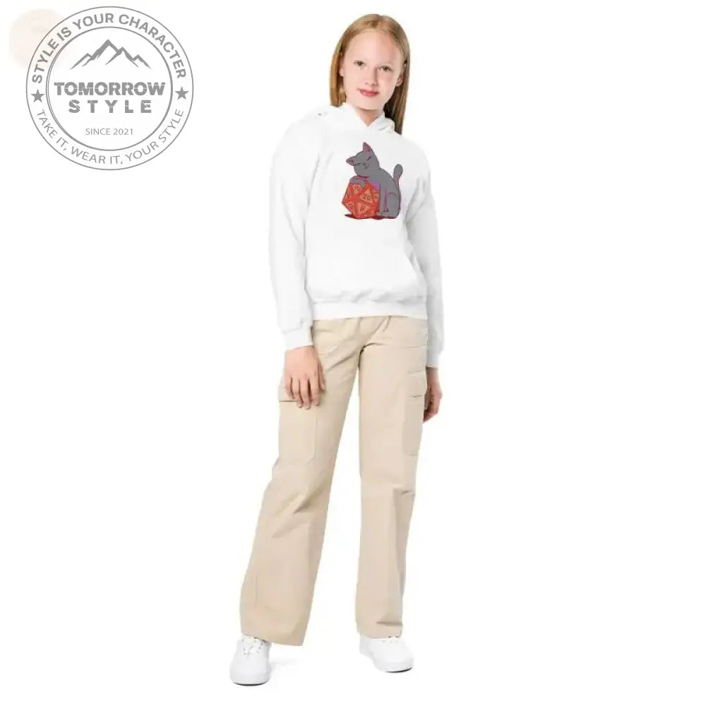 Strapazierfähiger Kapuzenpullover aus schwerer Mischung für aktive Mädchen - Tomorrow Style