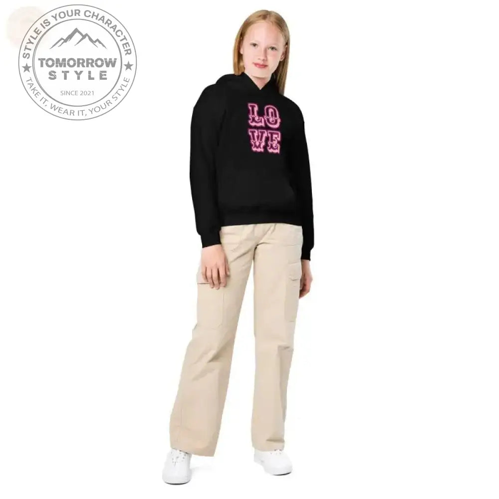 Strapazierfähiger und gemütlicher Kapuzenpullover aus Mischgewebe für aktive Mädchen - Tomorrow Style