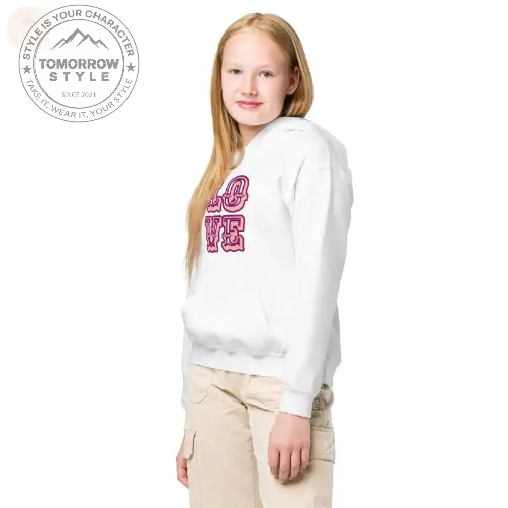 Strapazierfähiger und gemütlicher Kapuzenpullover aus Mischgewebe für aktive Mädchen - Tomorrow Style