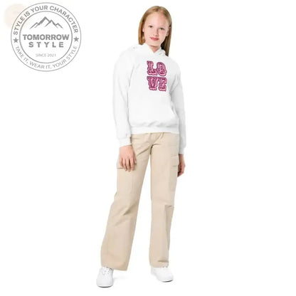 Strapazierfähiger und gemütlicher Kapuzenpullover aus Mischgewebe für aktive Mädchen - Tomorrow Style